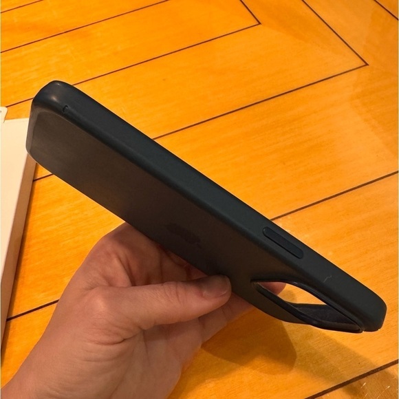 APPLE iphone 15 promax phone case official silicone case storm blue w box - Picture 5 of 14